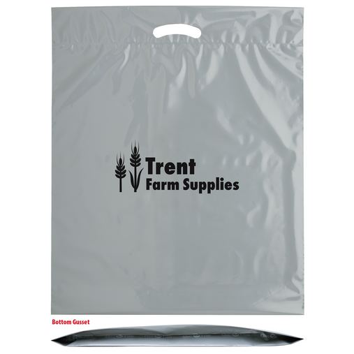 Custom Printed OXO Reusable Die Cut Fold-Over Reinforced Bag (18"x22"x3") - Flexo Ink - 12BD1822-FI